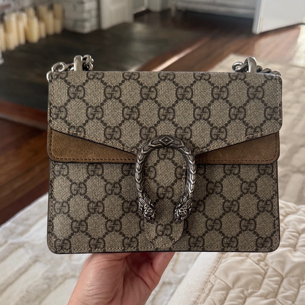 Gucci Beige and Brown Crossbody Bag